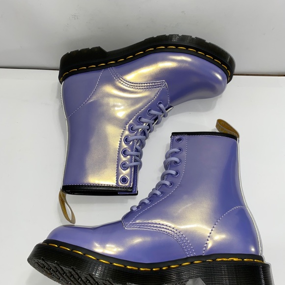DR MARTENS 1460 VEGAN BOOT IN PURPLE HEATHER - Picture 6 of 11